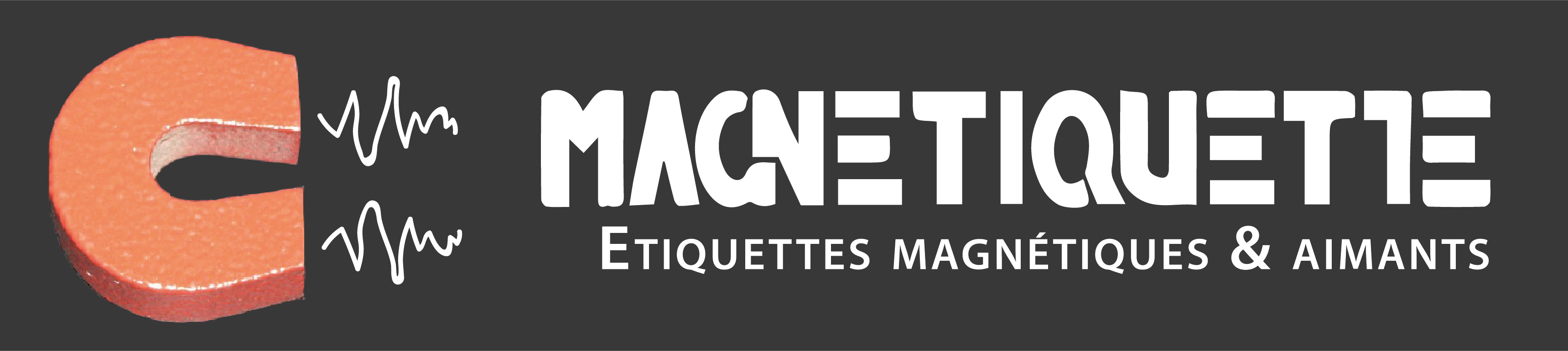 Plaque magnétique aimantée adhésive (feuille magnétique) Magnétiquette - Logo